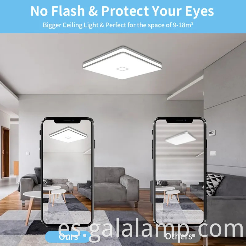 Luz de techo LED cuadrada elegante para la decoración moderna de la habitación